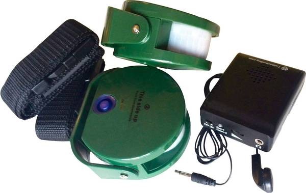Wireless Hunting Alarm System Berger & Schröter 2 Sensors + 1 Receiver