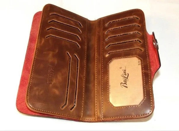 Faux leather document holder