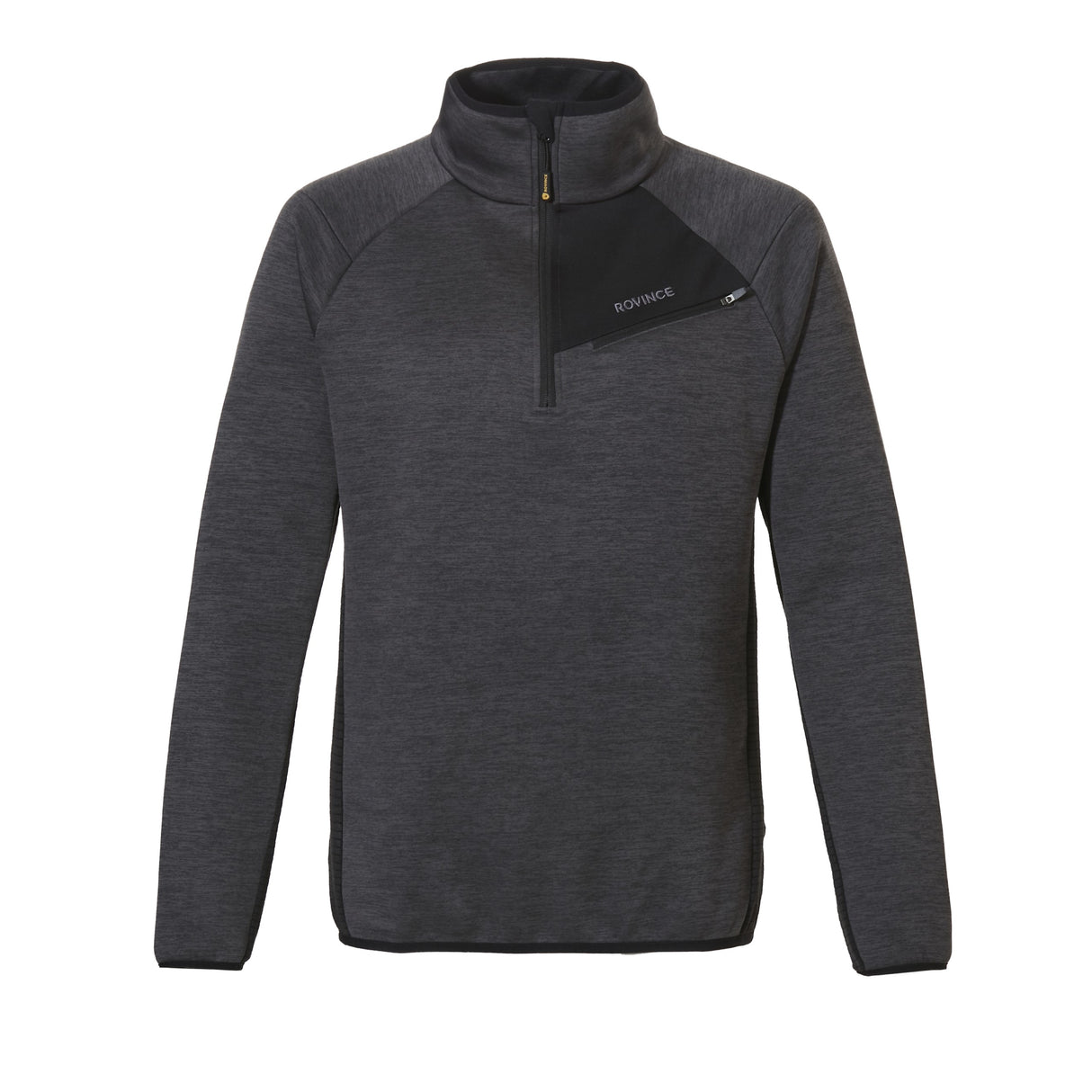 Rovince Men's Tick-Repellent Zip Ergoline Sweater Grey