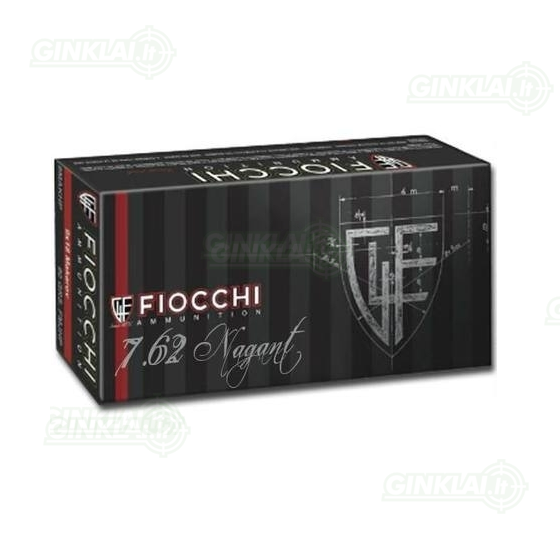 Ammunition Fiocchi 7.62 Nagant FMJ 98gr/6.35 g