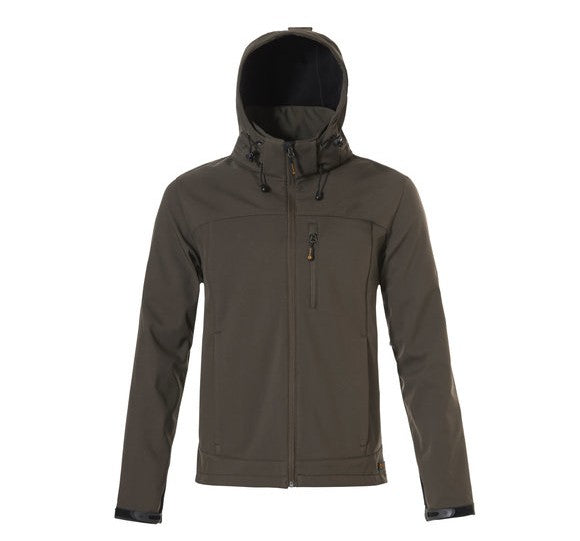 Impregnated against ticks Rovince green Ergoline Softshell men's jacket