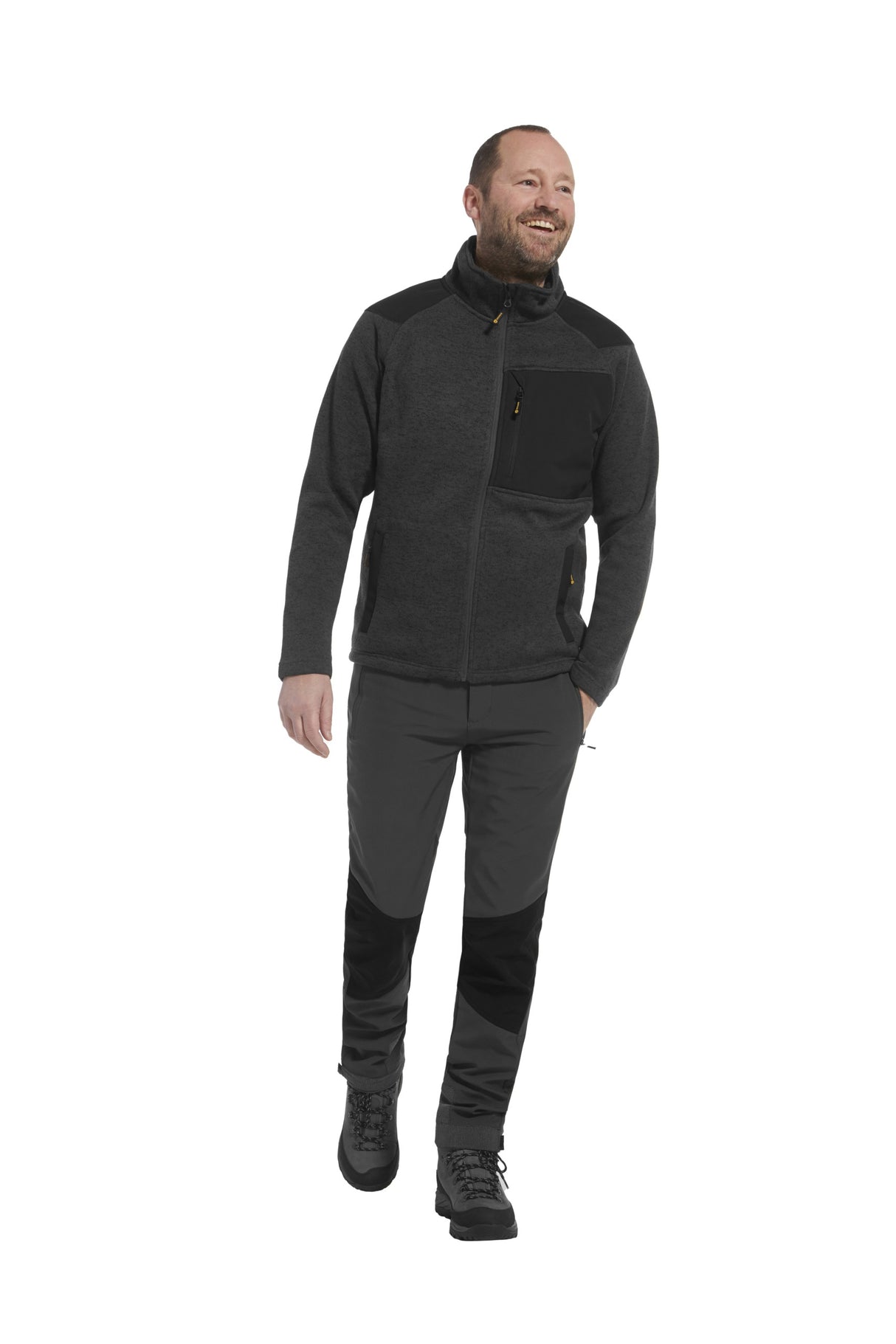 Tick-resistant ROVINCE Men's Jumper COARSE (grey)