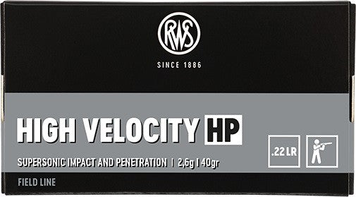 Patronas RWS .22LR HV HP, 2,6g, 40gr.