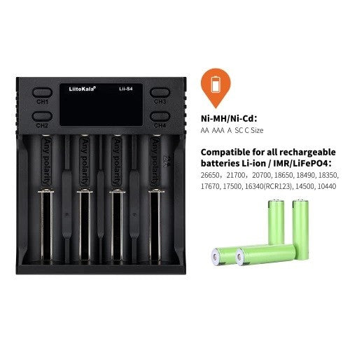 Battery charger Liitokala Lii-S4