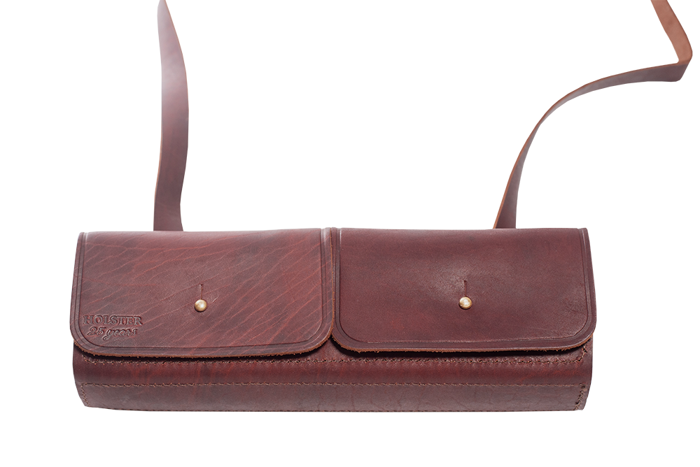 Natural leather HOLSTER for 12 ga. shotgun shells