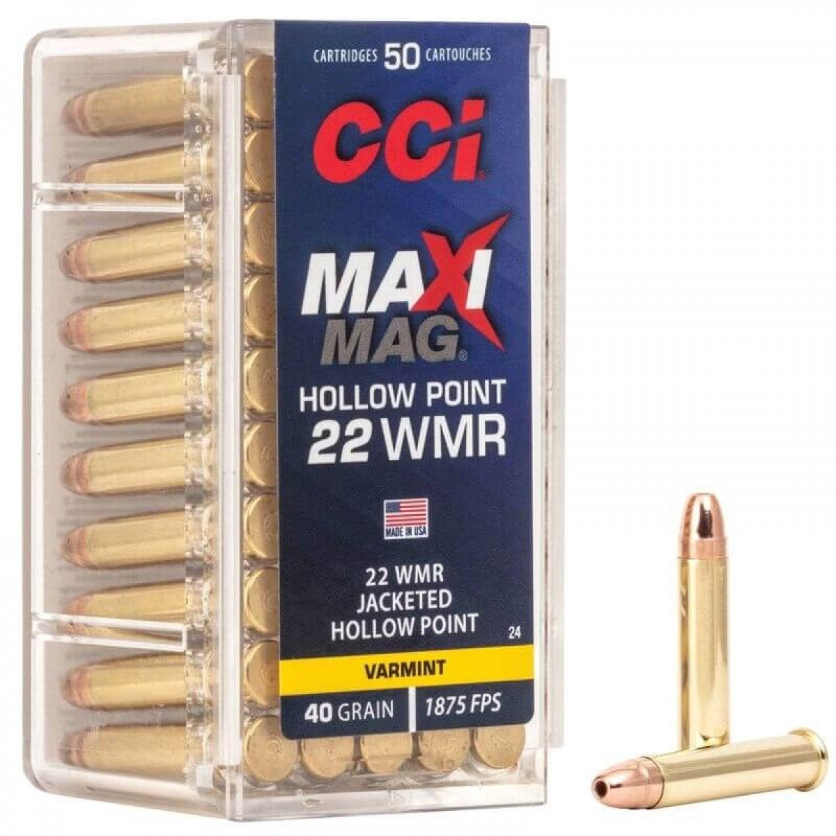 AMMUNITION CCI Maxi Mag 22WMR Varmint 40gr 50pcs