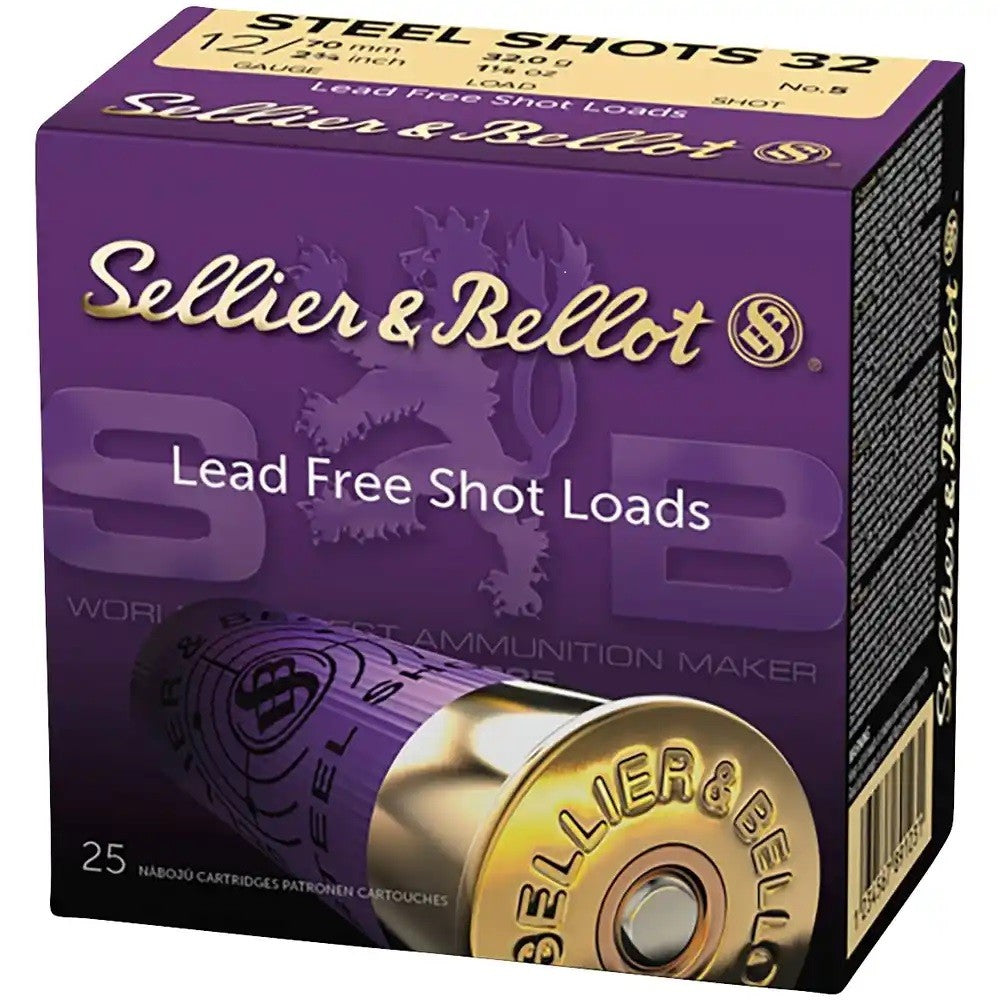 Patrona Sellier&Bellot Steel Shot 12/70 32 g. 4,06 mm.