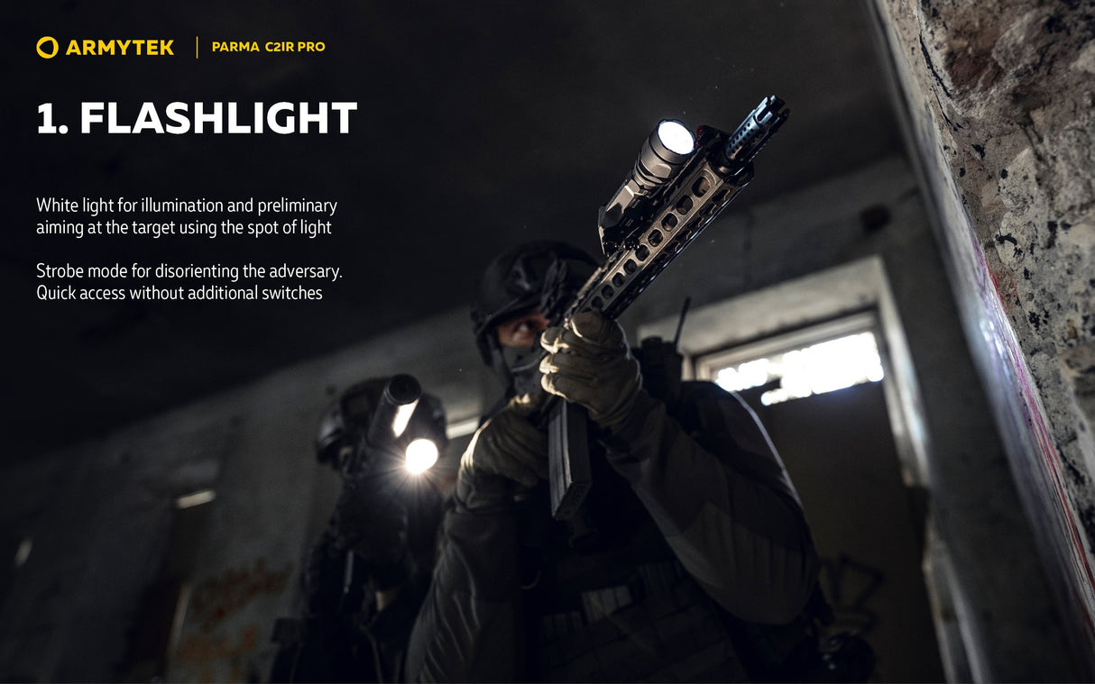 Armytek Parma C2IR PRO Flashlight with INFRARED