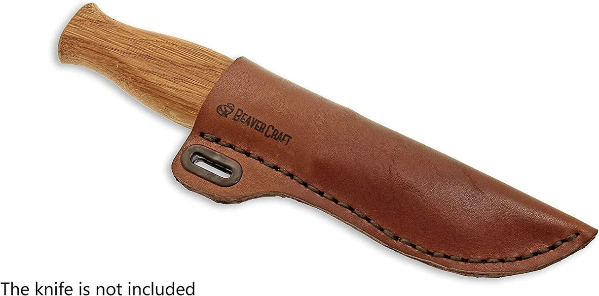 Nažu maksts BeaverCraft SH1 no dabīgās ādas