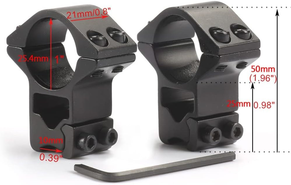 Optical sight mount 25 mm with 11 mm rail