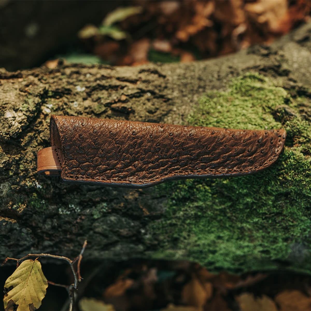 Universal, genuine leather knife sheath
