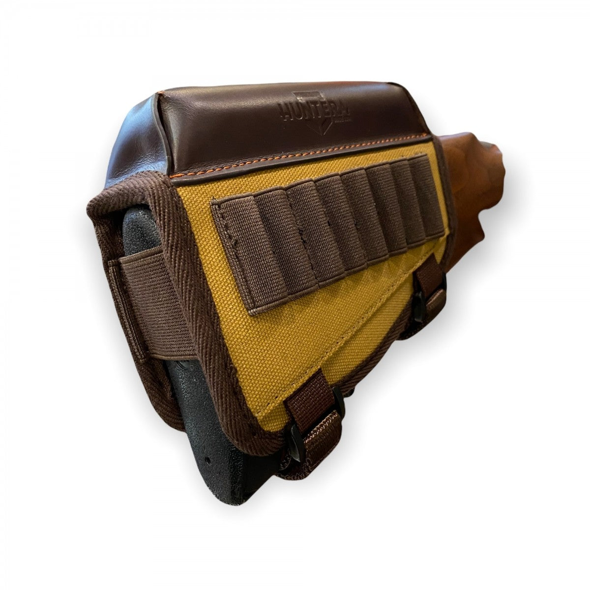 Fabric Cartridge Holder with Leather Cheek Rest HUNTERA HSO101BR