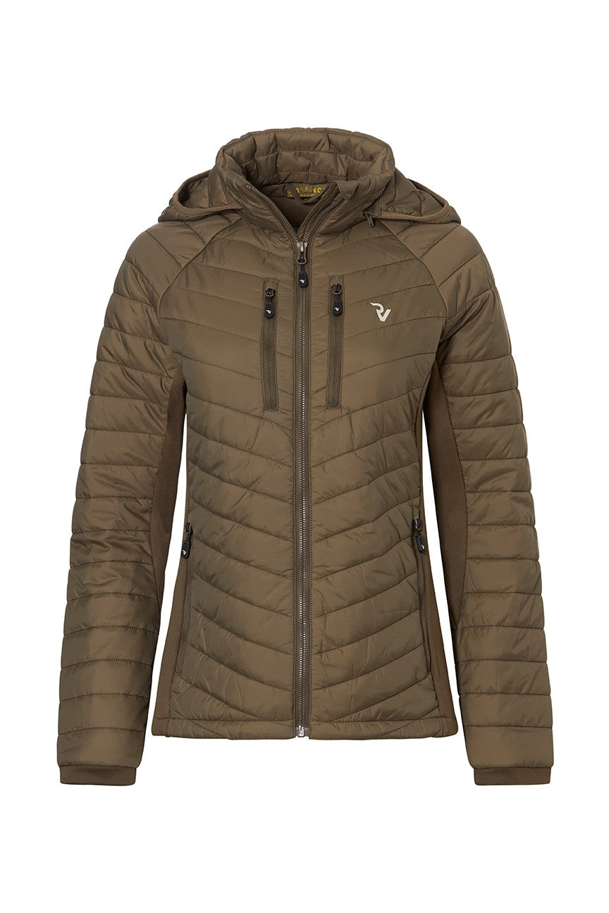 Impregnated against ticks ROVINCE women's jacket Padded Green Women