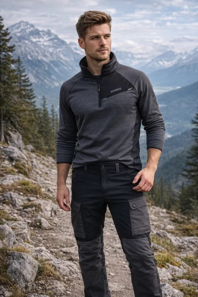 Rovince Tick-Repellent Men's Flexline Trousers (Grey)