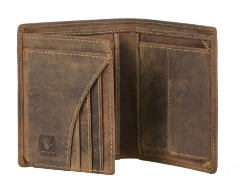Wallet with standing deer decoration GREENBURRY 1701-Stag-25