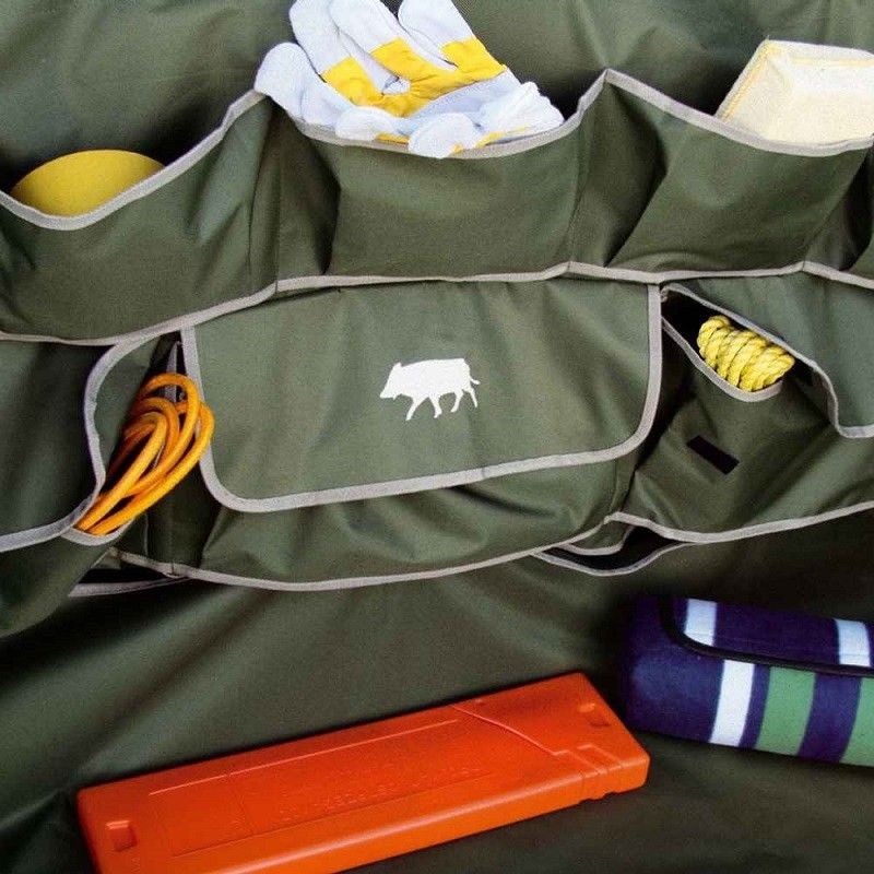 Car trunk storage box with mat