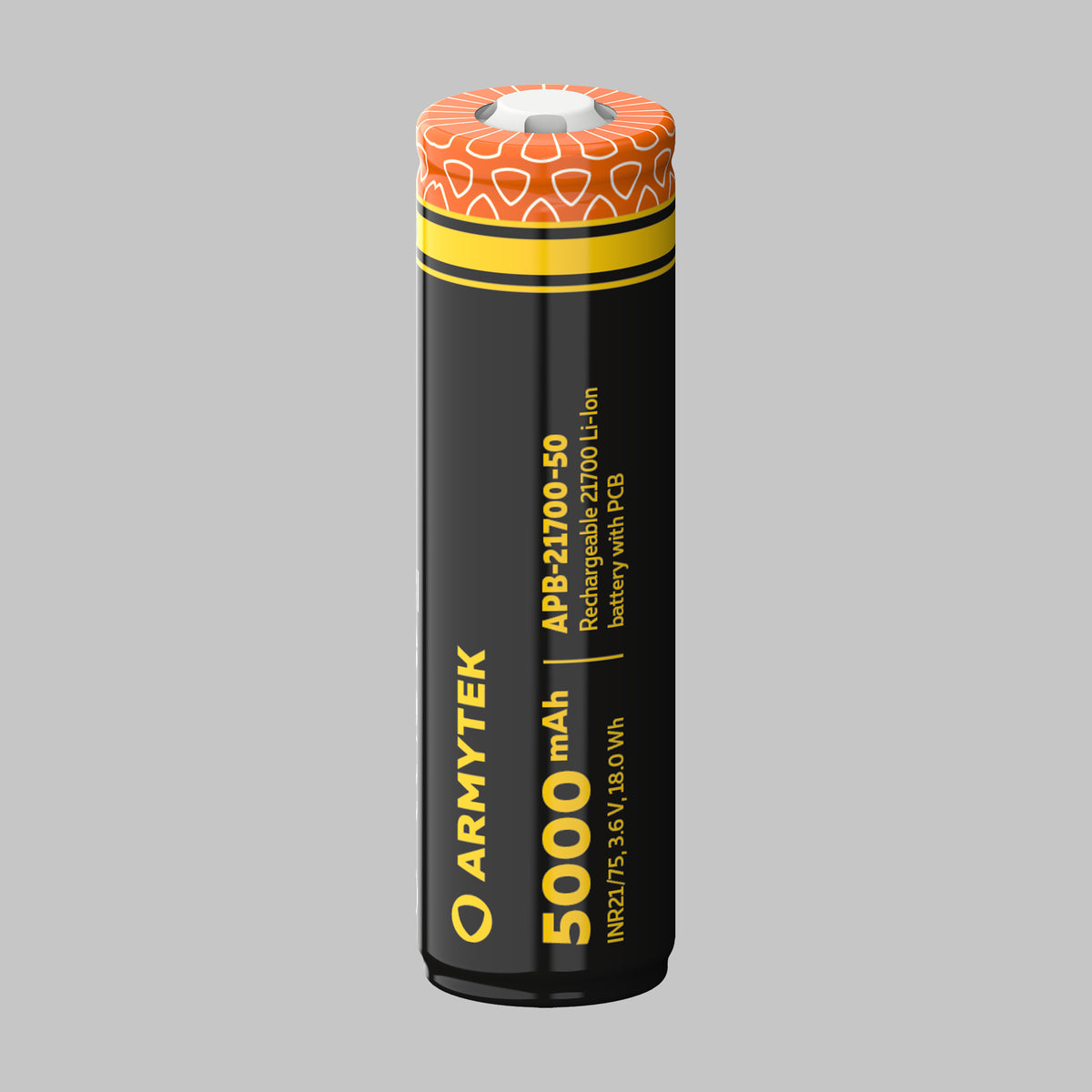 Armytek 21700 Li-Ion with PCB 5000 mAh akumuliatorius