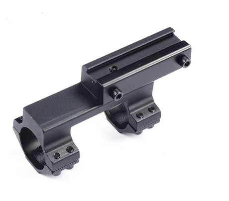 Vientisas optinio taikiklio laikiklis su 11 mm tvirtinimu ir 25,4 mm žiedais