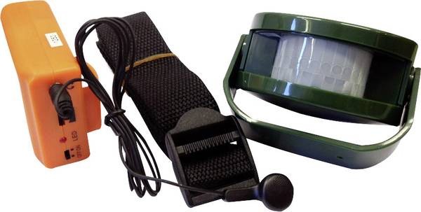 Wireless hunting alarm system Berger & Schröter 1 sensor + 1 receiver