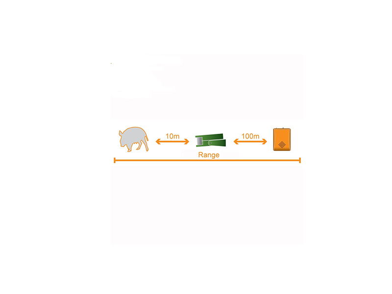 Wireless hunting alarm system Berger & Schröter 1 sensor + 1 receiver