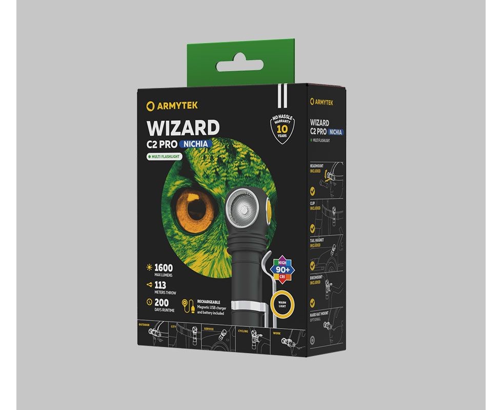 ARMYTEK Flashlight Wizard C2 Pro White