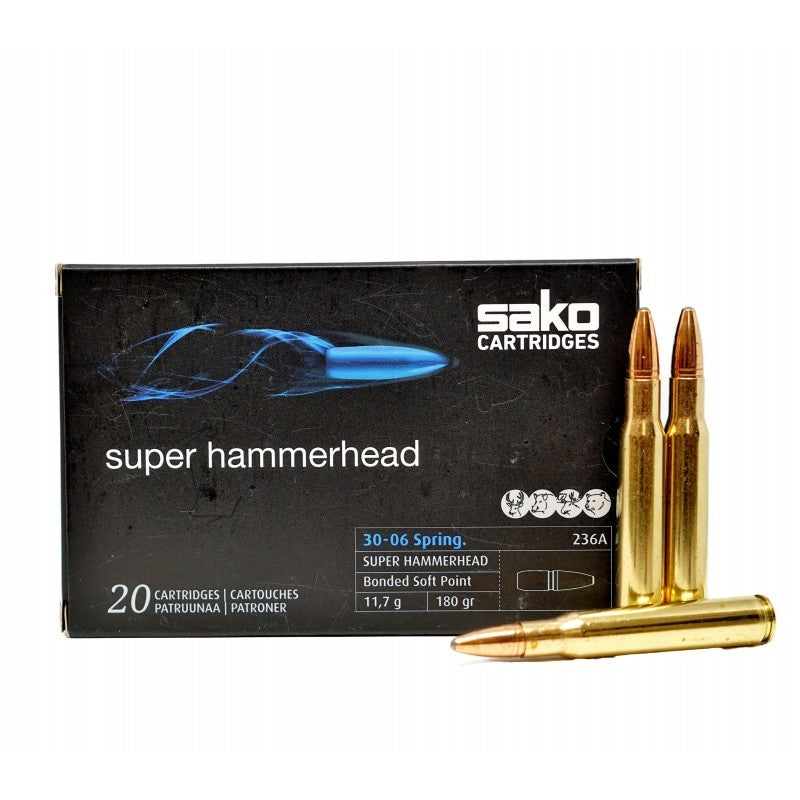 Ammunition SAKO Super Hammerhead Bonded Soft Point .30-06 11.7g 180gr