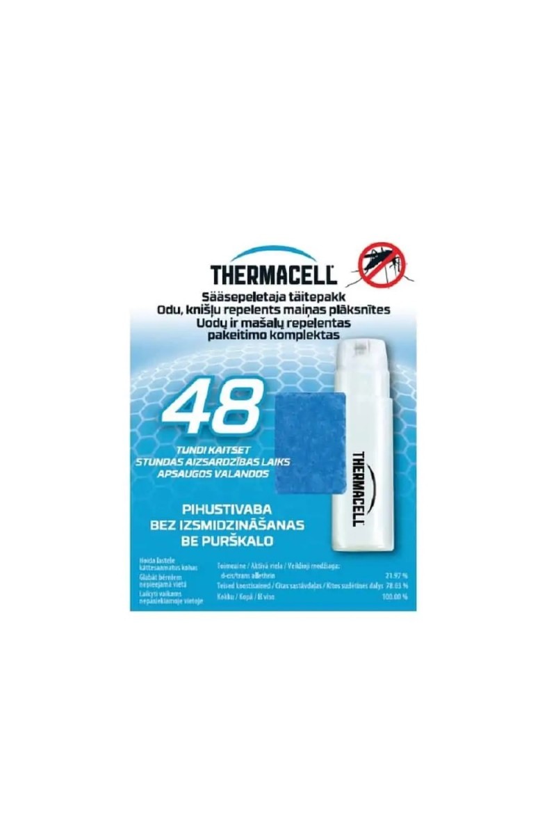 Užpildo paketas Thermacell prietaisui 48 val.
