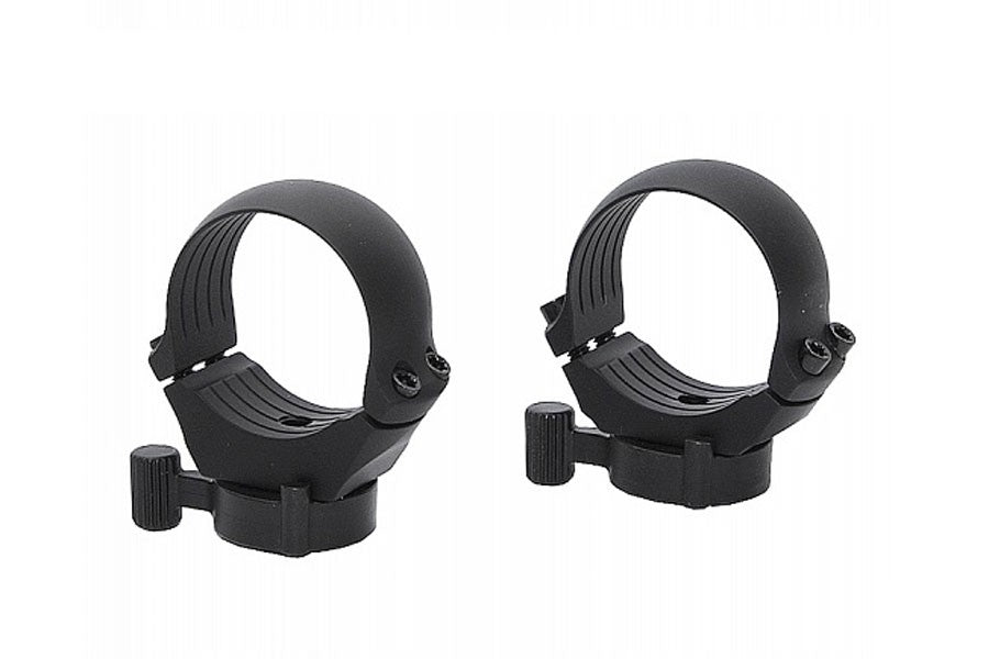 Optiskā tēmekļa riņķu stiprinājuma pamatne Hexa Lock ar 30 mm ātrās noņemšanas riņķiem