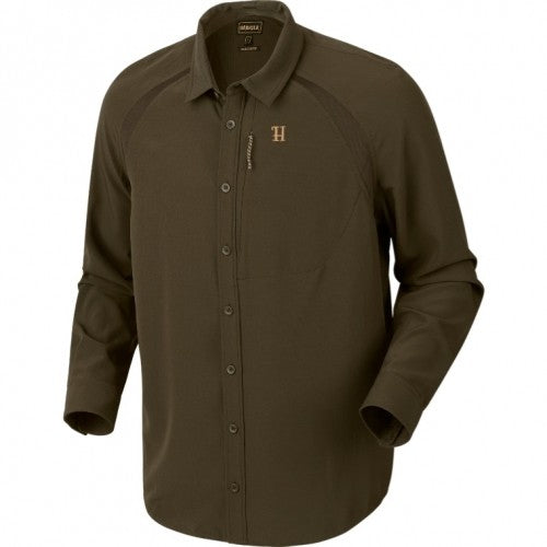 Harkila Herlet Tech L/S Men's Shirt (Willow green)
