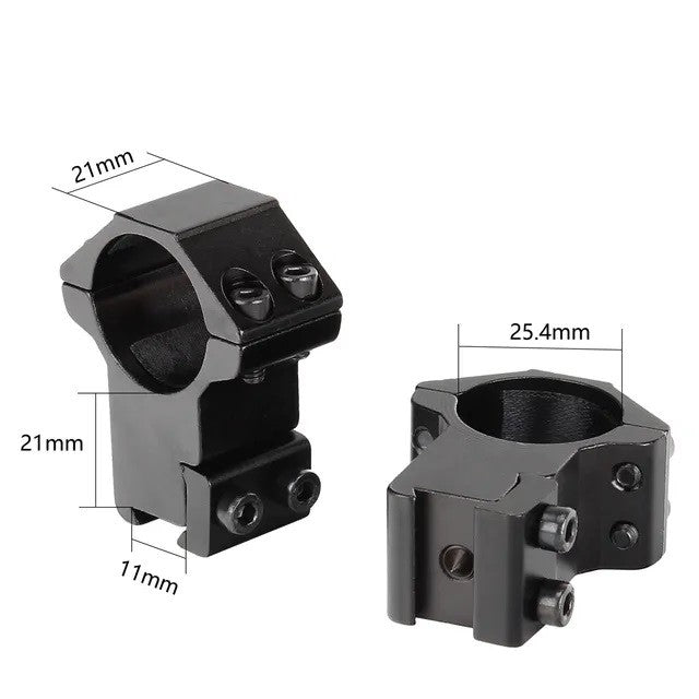 Optical sight mount 25 mm with 11 mm rail
