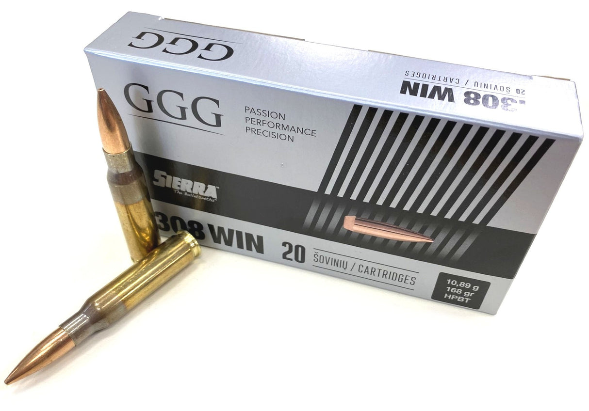 CARTRIDGES GGG cal. .308 Win. SIERRA HPBT 10.89g