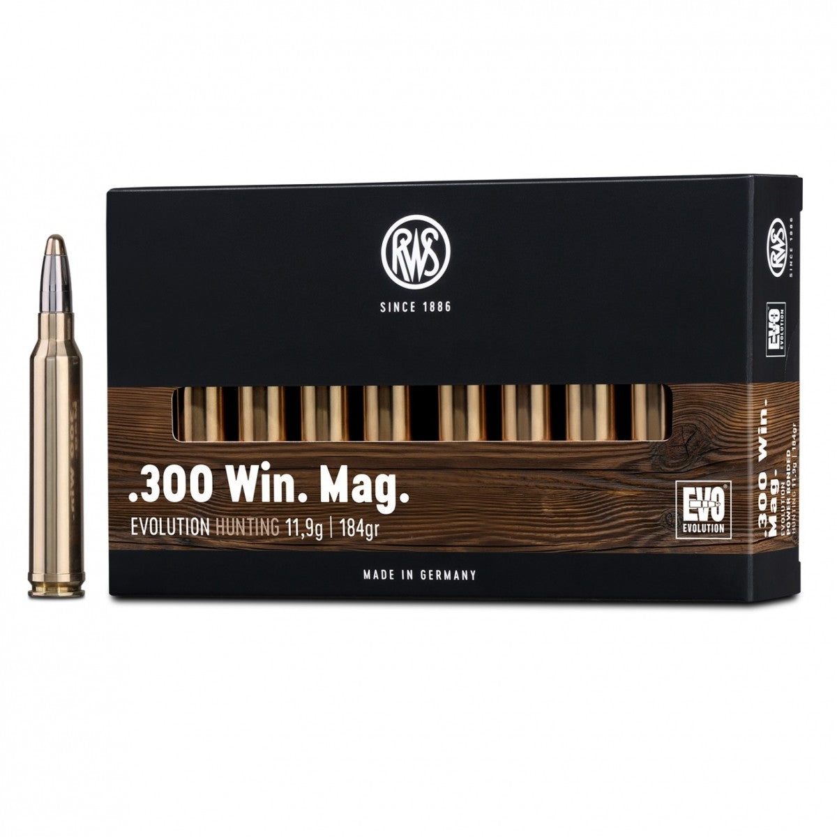 Ammunition RWS cal. 300 Win. Mag. Evolution 11.9 g