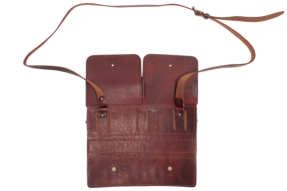 Natural leather HOLSTER for 12 ga. shotgun shells