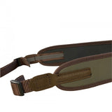 Shotgun sling HUNTERA green with suede details 79-110 cm