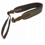 Shotgun sling HUNTERA green with suede details 79-110 cm