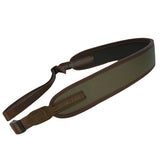 Shotgun sling HUNTERA green with suede details 79-110 cm