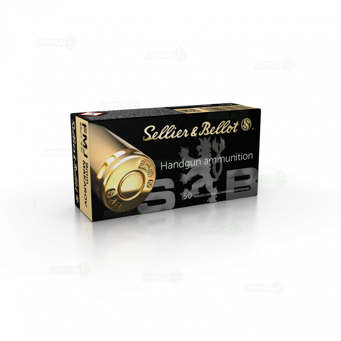 Ammunition Sellier&Bellot 9x17 380 AUTO FMJ 6g 50 pcs.