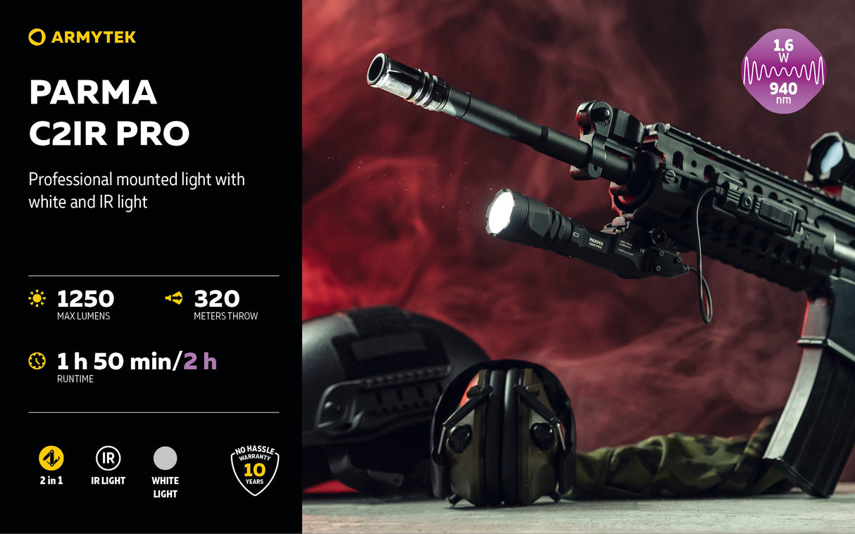 Armytek Parma C2IR PRO Flashlight with INFRARED