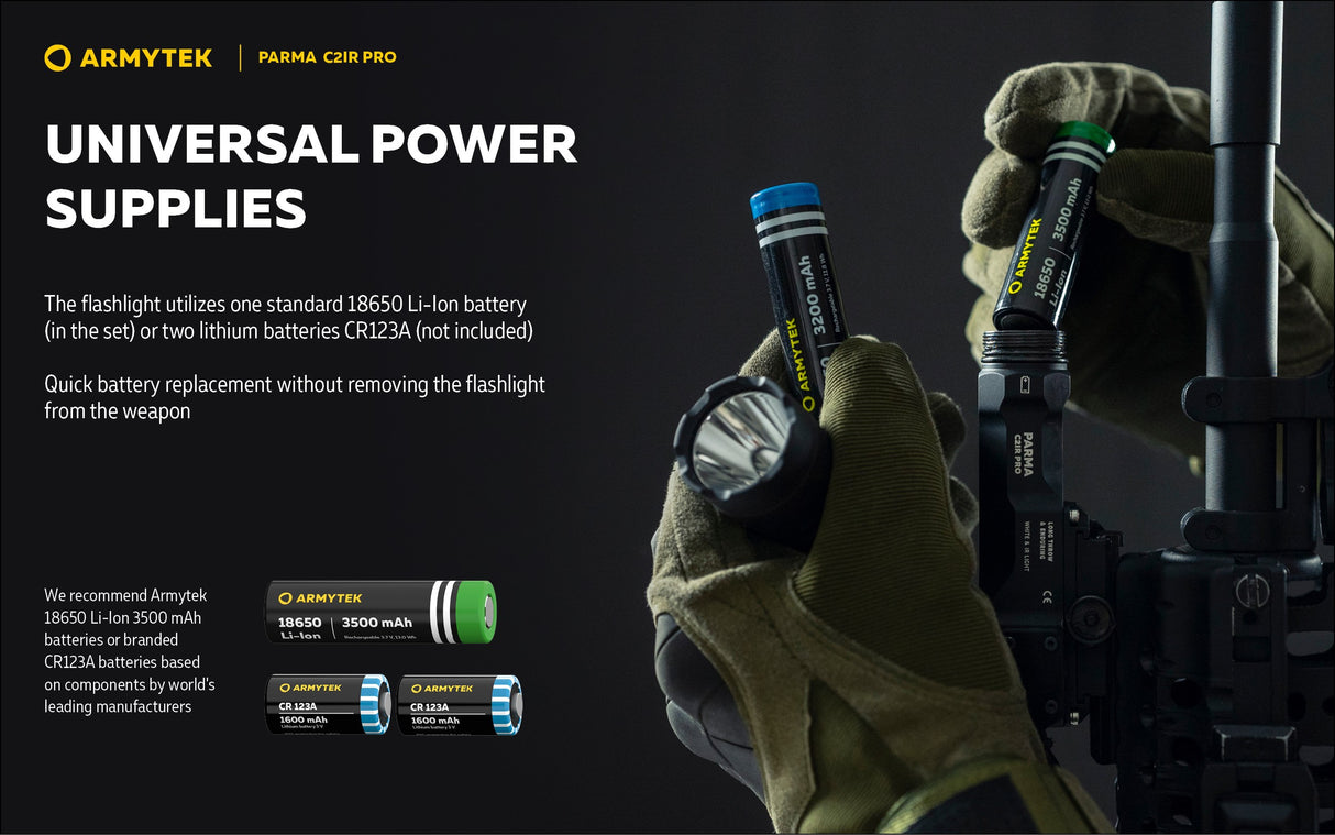 Armytek Parma C2IR PRO Flashlight with INFRARED