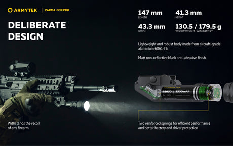 Prožektorius Armytek Parma C2IR PRO su INFRARED