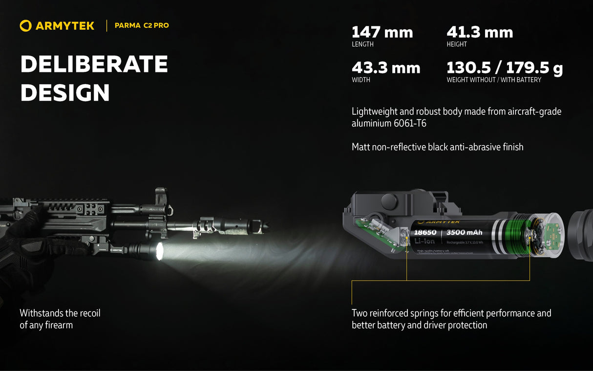 Prožektorius Armytek Parma C2 PRO