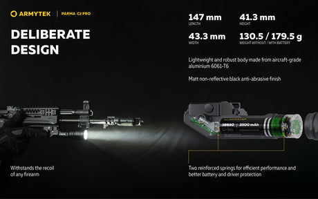 Prožektorius Armytek Parma C2 PRO