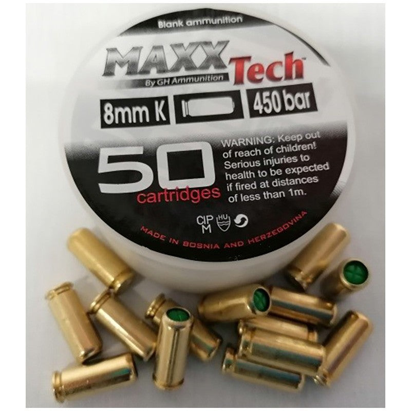 Patronas MAXX Tech pistolēm 8 mm akustiskās