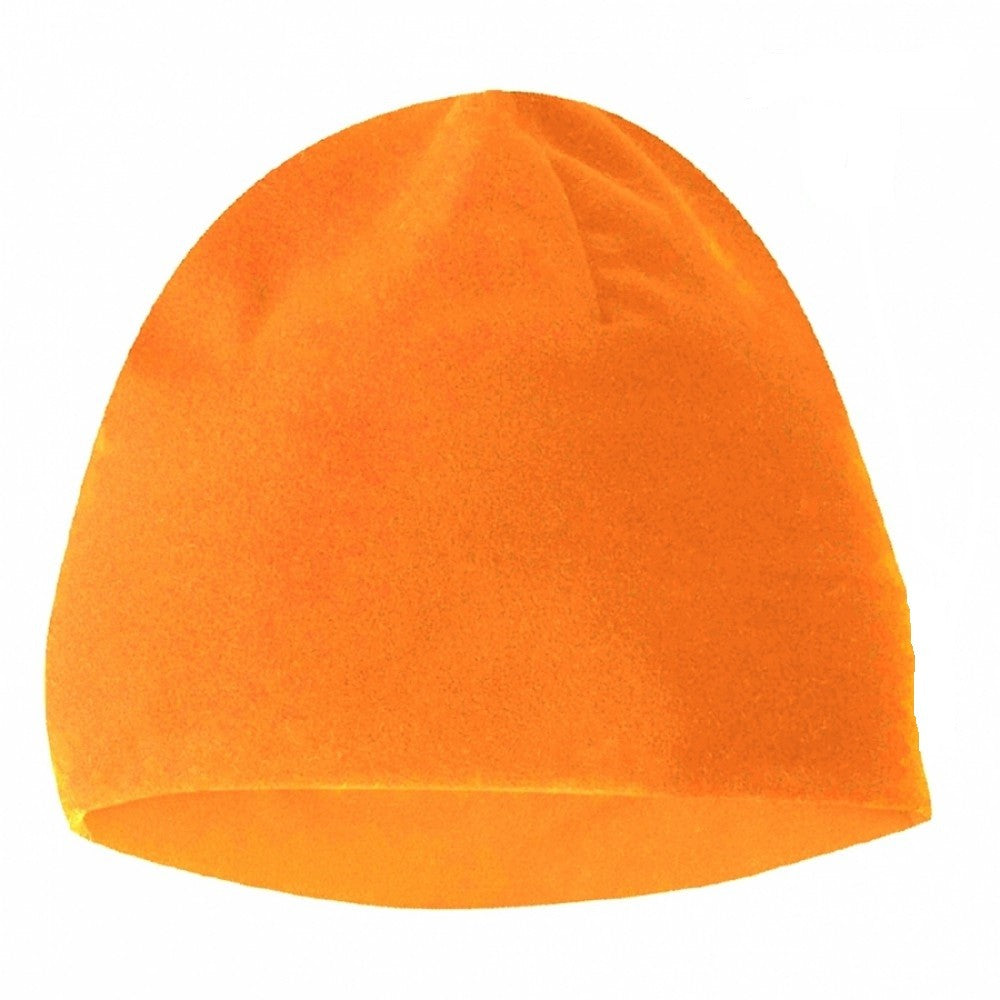 Reversible fleece beanie orange