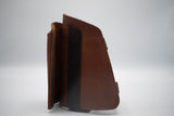 Natural leather rifle stock riser with detachable part