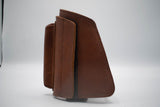 Natural leather rifle stock riser with detachable part