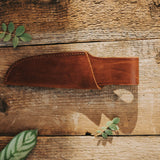 Handmade, versatile, natural leather knife sheath