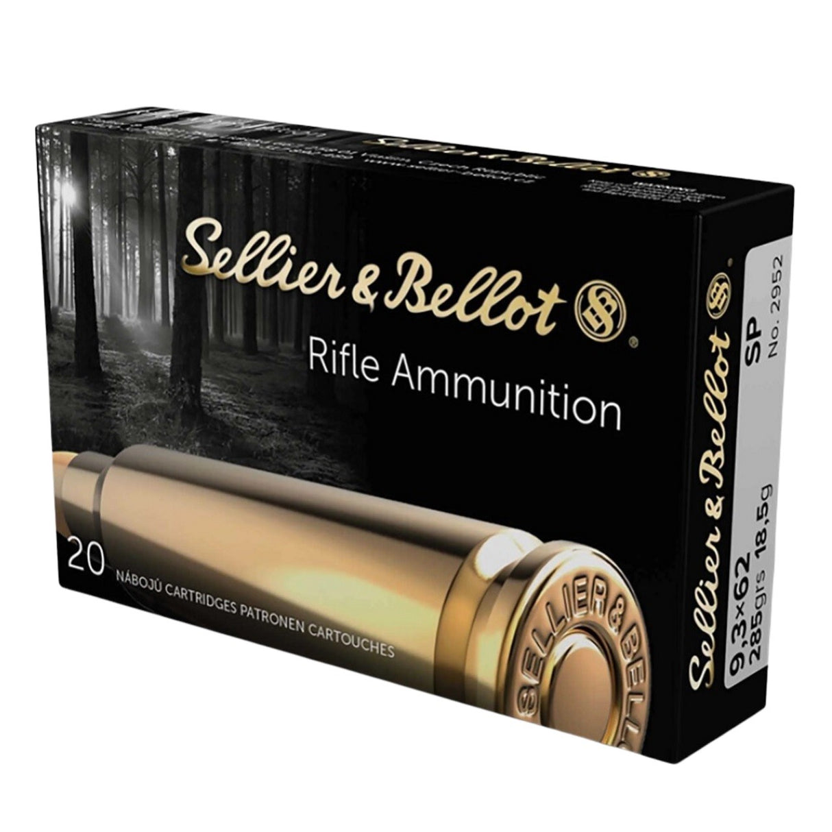 Patronas Sellier&Bellot 9,3x62 SP 18,5 g