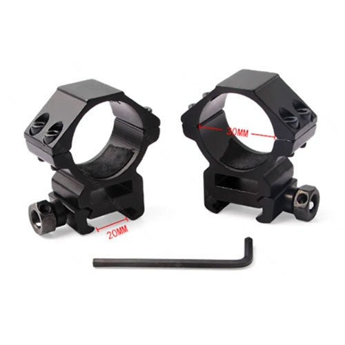 High scope mount 30/21mm (Picatinny)
