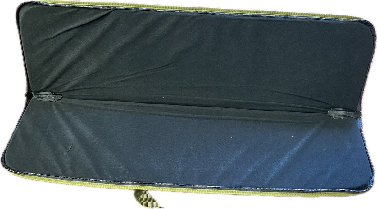 Canvas case for smoothbore gun with fleece barrel sleeve 85 x 22 x 4.5 cm